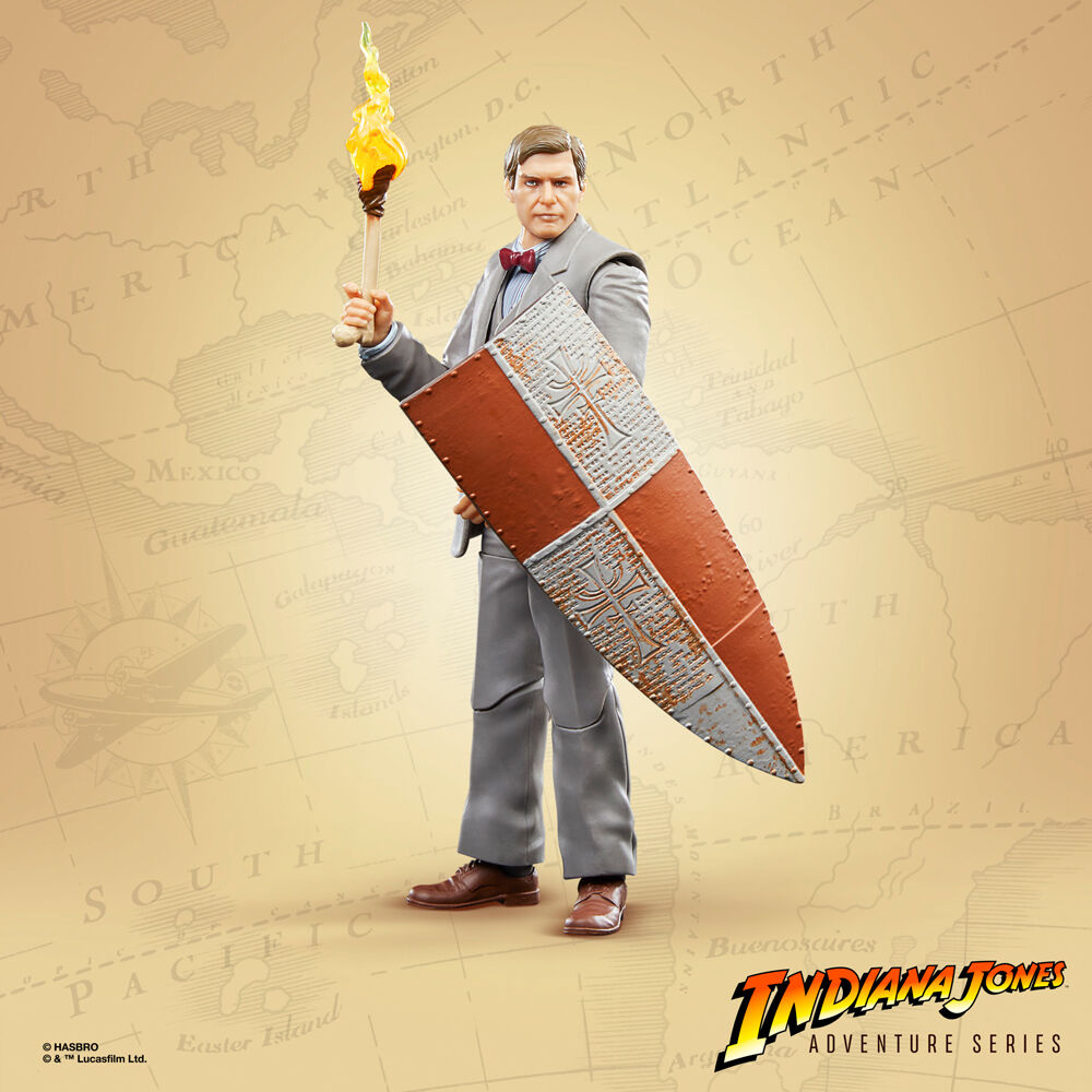 Figurine Indiana Jones avec différentes articulations montrant la flexibilité des membres
