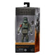 Figurine articulée de Migs Mayfeld de The Mandalorian en position dynamique, vue de face.