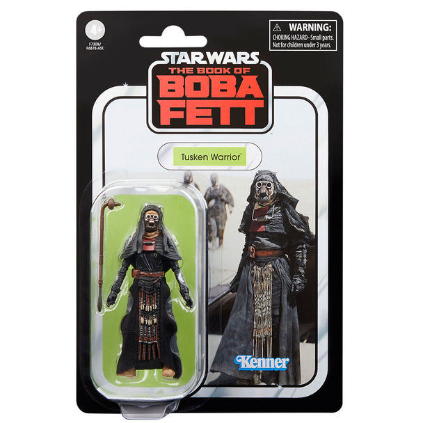 Détail du visage articulé de la figurine Tusken Warrior The Book of Boba Fett