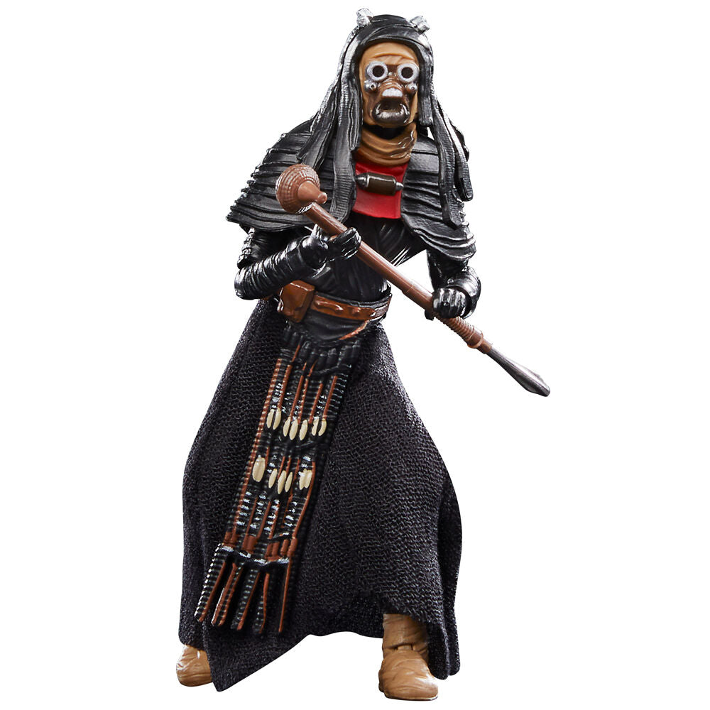 Plan rapproché sur les textures et détails du costume du Tusken Warrior