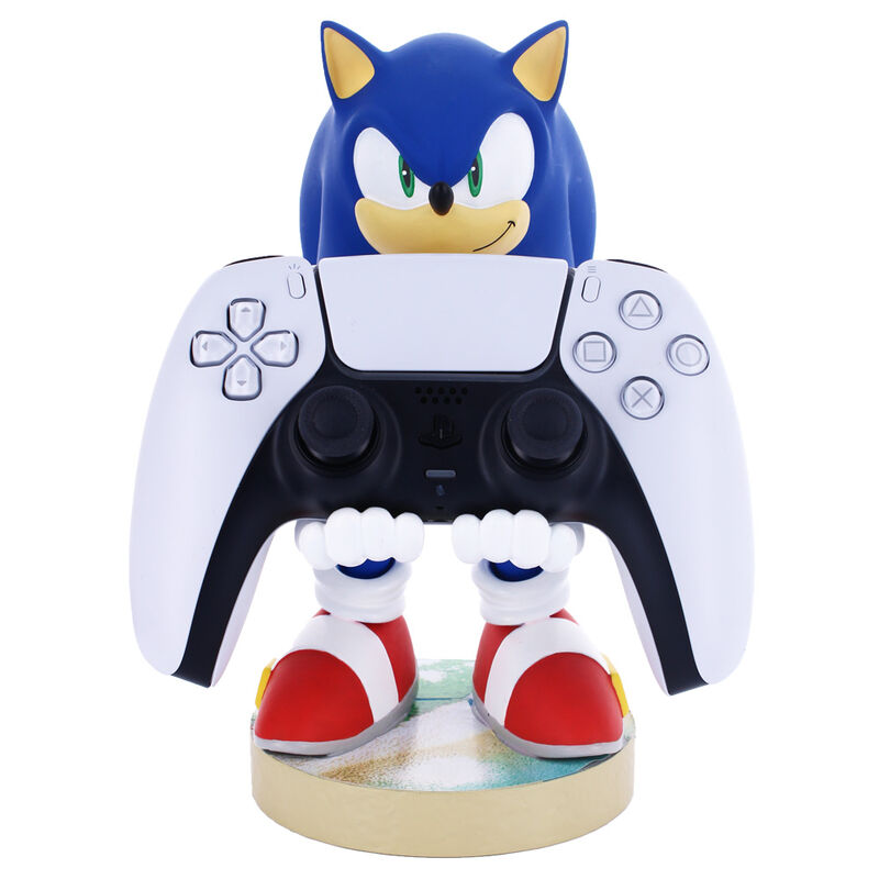 Support Sonic en utilisation dans un setup gaming moderne avec écran et clavier