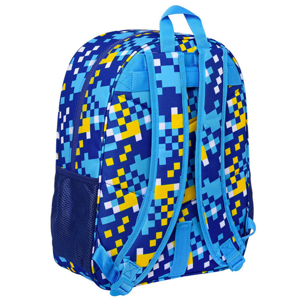 Profil du sac à dos Sonic The Hedgehog adaptable trolley avec bretelles rembourrées et poches latérales pour bouteilles