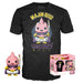 Figurine POP Majin Buu exclusive FUNKO avec détails précis et couleurs vives sur fond blanc