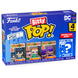 Blister de 4 figurines Bitty POP Batman Adam West FUNKO avec boîtiers acryliques transparents