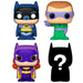 Zoom sur les figurines Bitty POP Batman Adam West avec base acrylique détachable