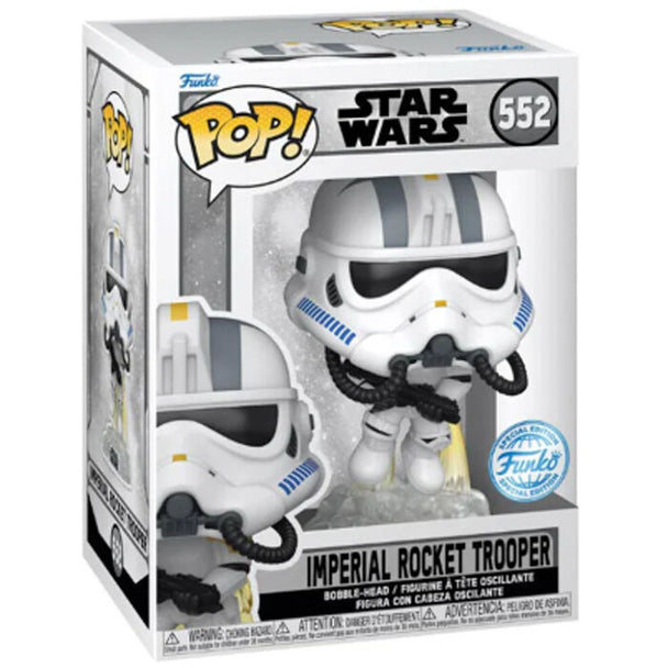 Figurine Funko POP Imperial Rocket Trooper Star Wars Battlefront en vinyle 9cm dans sa boîte vitrine