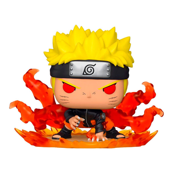 Vue latérale de la figurine POP Deluxe Naruto Uzumaki exclusive FUNKO, mettant en avant les détails de la tenue et la qualité de finition