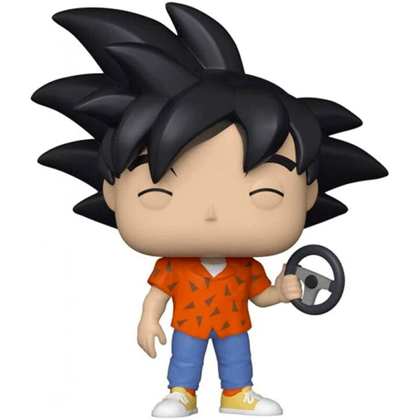 Vue rapprochée de la figurine Funko POP Goku Dragon Ball Z exclusive montrant les détails du personnage