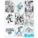 Cahier A5 Marvel Avengers avec pages de coloriage illustrant les personnages des Avengers