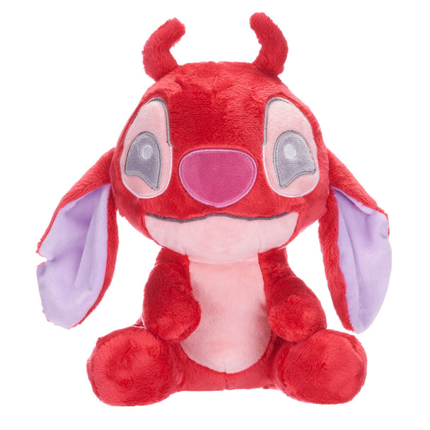 Peluche Disney Stitch Leroy Snuggletime de 23 cm, vue de face avec ses couleurs vives et son expression joyeuse.