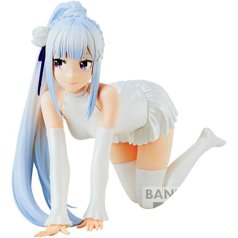 Figurine Emilia Celestial Vivi de Re:Zero, 13cm, vue de face avec détails précis et couleurs vives