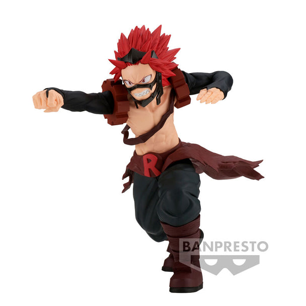 Figurine Eijiro Kirishima Red Riot 13cm vue de face avec détails précis et couleurs vives