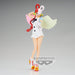 Profil gauche de la figurine Uta One Piece montrant le design soigné et la posture dynamique