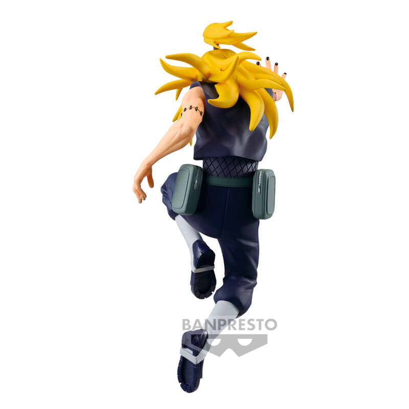 Vue arrière de la figurine Deidara Naruto avec ses ailes en argile caractéristiques détaillées