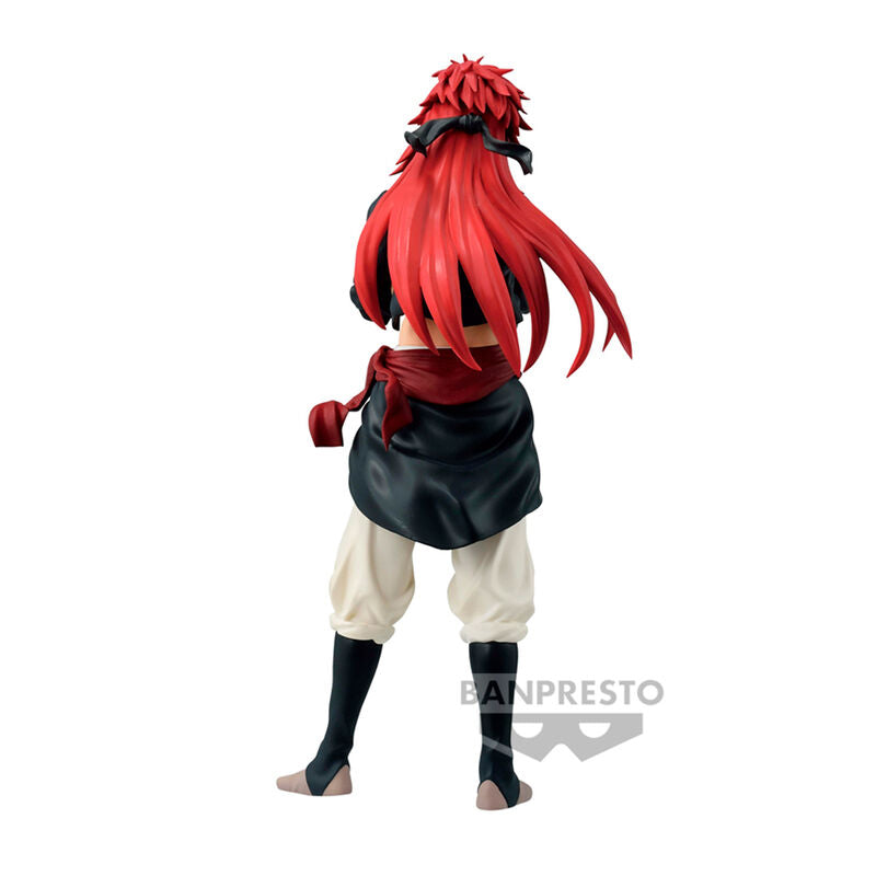 Vue arrière de la figurine Grimson Otherworlder mettant en valeur les détails du costume et des cheveux
