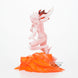Gros plan sur le visage expressif de la figurine One Piece Film Red Monkey D Luffy