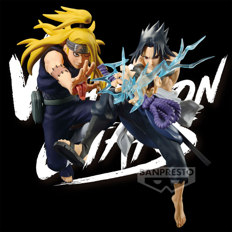 Ensemble complet des 5 images montrant la figurine Deidara sous différents angles et détails