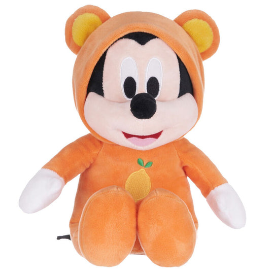 Peluche Disney Bear Mickey de 26cm, vue de face, douce et détaillée, parfaite pour les fans de Disney.