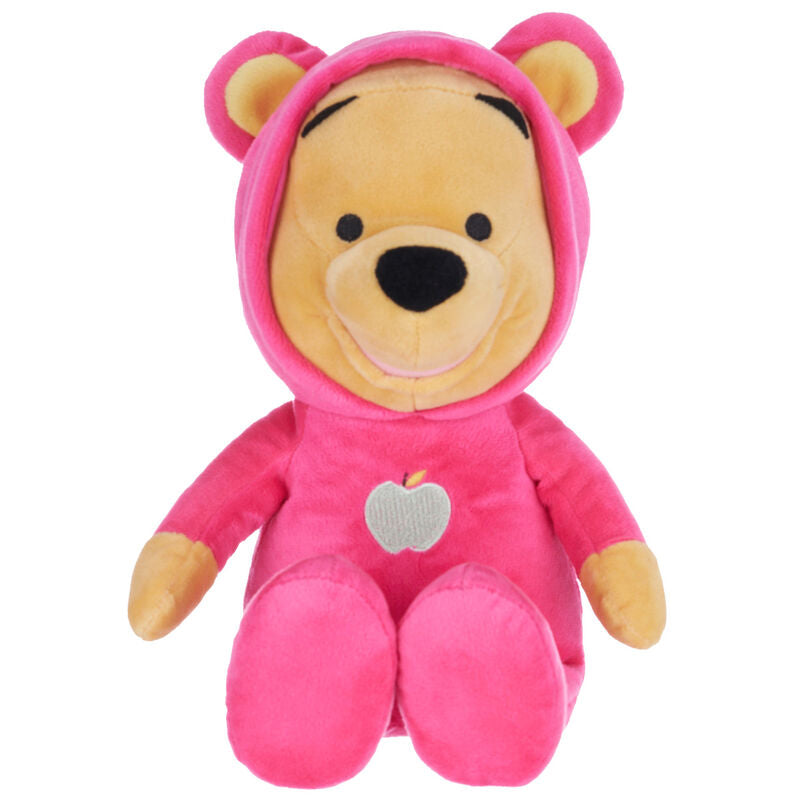 Peluche Disney Winnie l'Ourson de 26 cm, vue de face avec détails doux et couleurs vives.