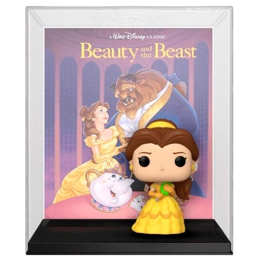 Vue latérale de la figurine POP FUNKO Belle Disney La Belle et la Bête exclusive, mettant en valeur la finition et les couleurs vives.
