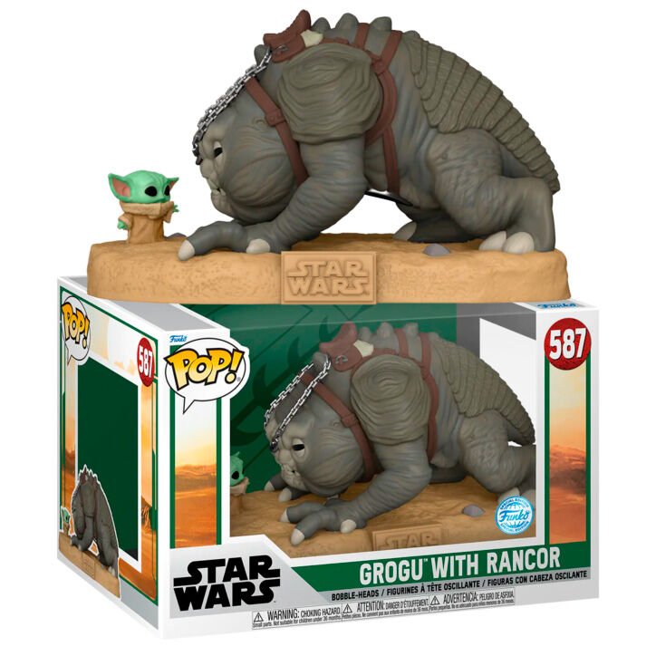 Emballage officiel FUNKO POP de la figurine Grogu avec Rancor, édition exclusive Star Wars