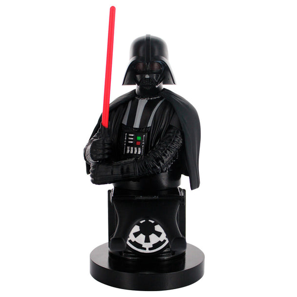 Support Cable Guy Darth Vader 20cm vue de face avec manette posée