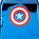 Sac à dos Marvel Captain America porté en situation, illustrant son style unique et sa taille compacte