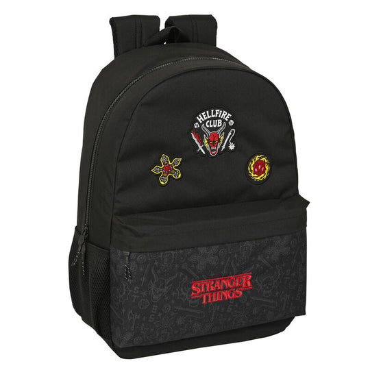 Sac à dos Stranger Things SAFTA 46 cm avec design officiel et poche avant zippée