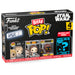 Blister de 4 figurines Bitty POP Star Wars avec Luke Skywalker et autres personnages dans un emballage acrylique rigide