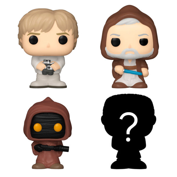 Zoom sur la figurine Luke Skywalker Bitty POP avec socle acrylique détachable pour collection Star Wars FUNKO