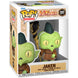 Vue rapprochée de la figurine Funko POP Jaken avec détails soignés et packaging officiel Funko