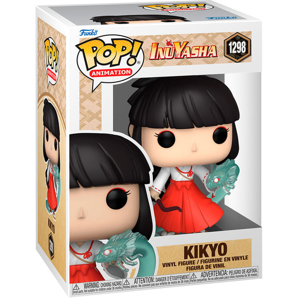 Vue rapprochée de la figurine Funko POP Inuyasha Kikyo montrant les détails précis du personnage
