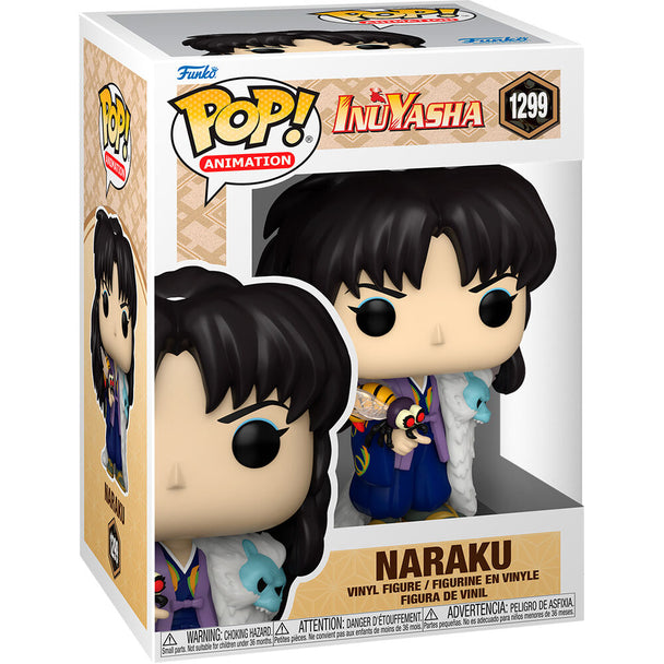 Figurine Funko POP de Naraku d'Inuyasha, en vinyle de 9 cm, présentée dans sa boîte vitrine officielle FUNKO.