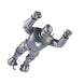 Figurine Iron Man posée sur un socle avec accessoires autour