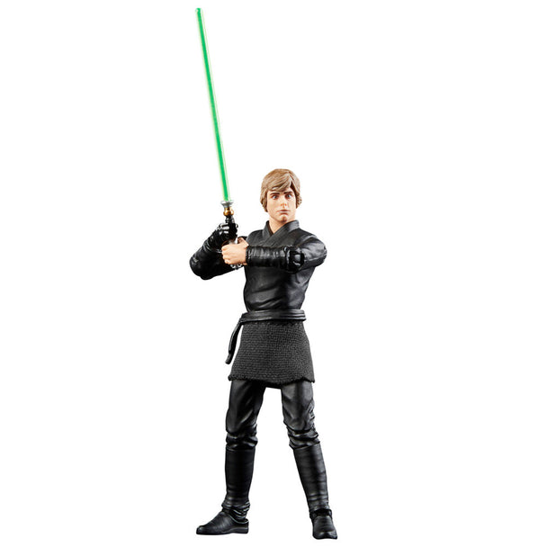 Figurine articulée Luke Skywalker 9,5 cm vue de face avec détails précis et accessoires Star Wars