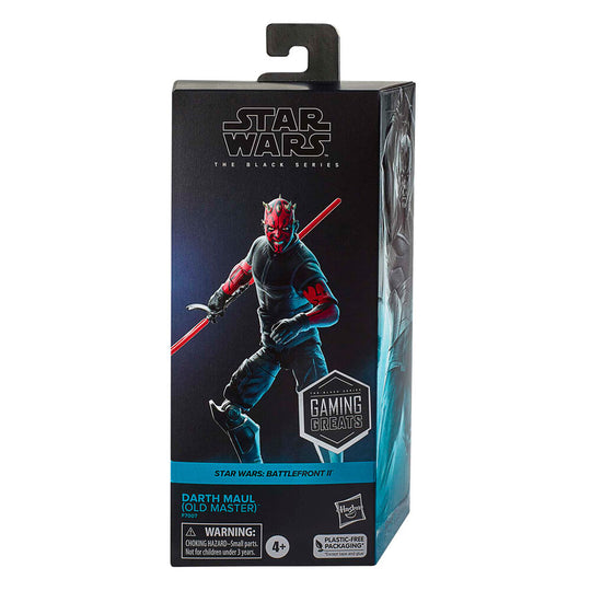 Figurine Darth Maul 15 cm articulée vue de face avec ses accessoires Star Wars Battlefront