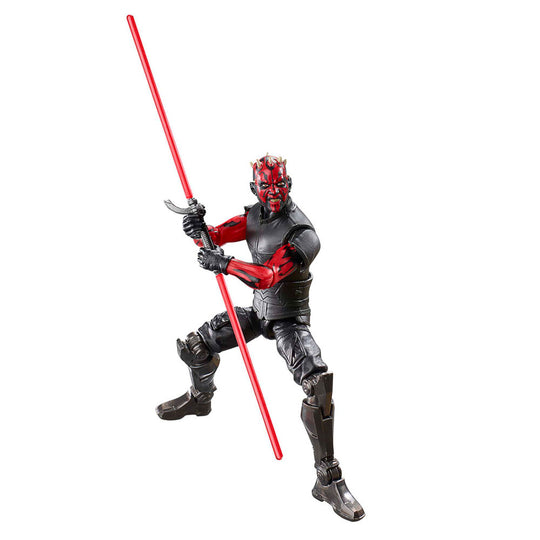 Détail du visage peint avec précision de la figurine Darth Maul HASBRO 15 cm
