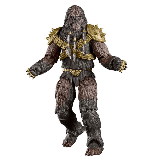 Détail de la tête de la figurine Krrsantan montrant ses traits féroces et réalistes