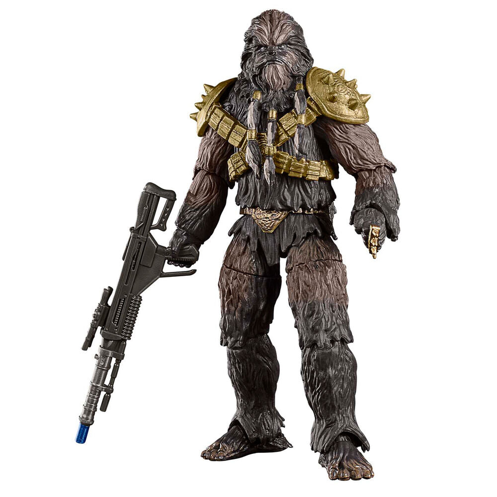 Figurine Krrsantan en position dynamique avec bras articulés et accessoires visibles
