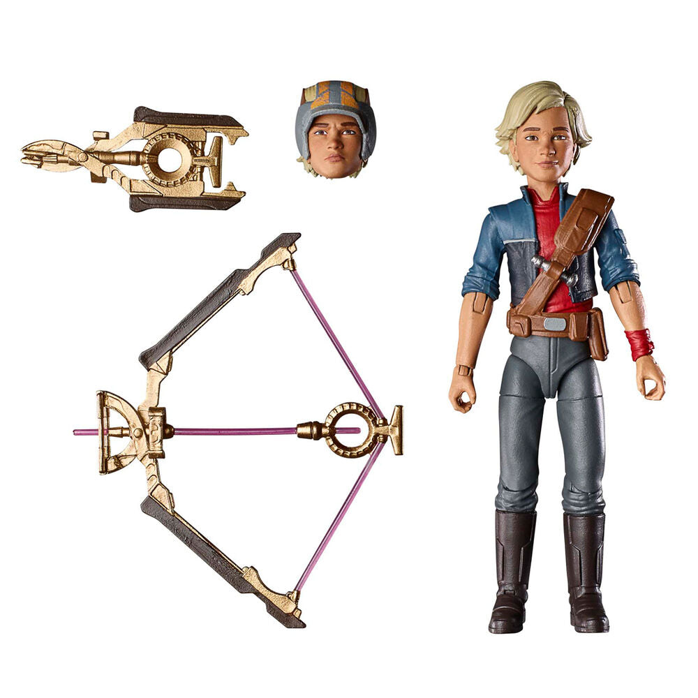 Accessoires fournis avec la figurine Omega Mercenary Gear présentés sur fond blanc