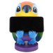Détail du personnage Stitch en plastique coloré sur le support Cable Guy