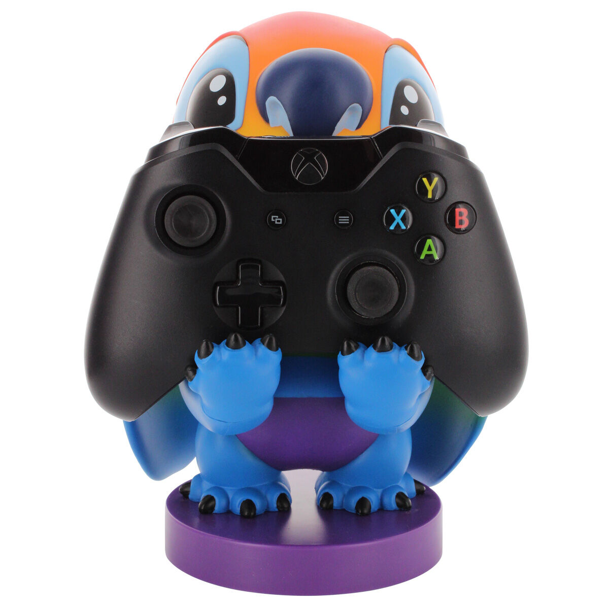 Image montrant la stabilité du support Cable Guy Stitch avec plusieurs appareils