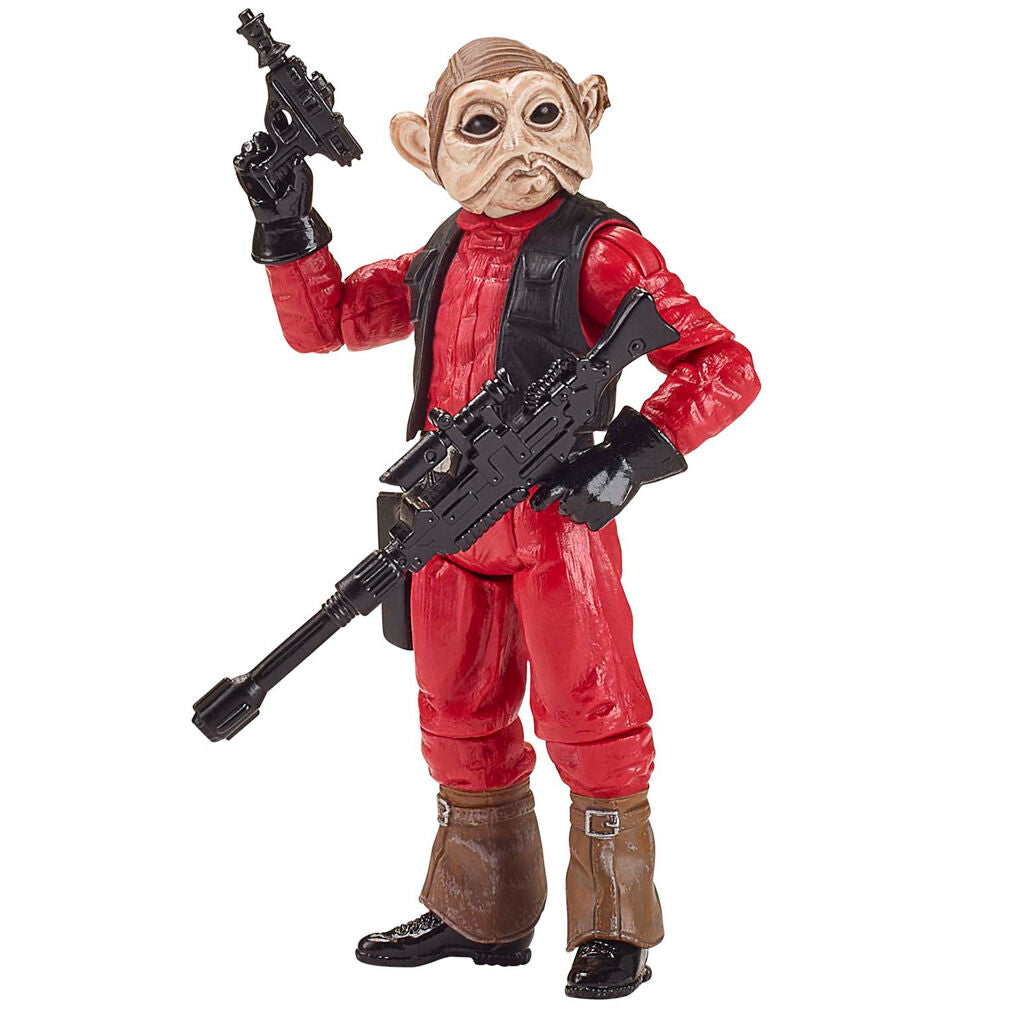 Figurine Nien Nunb en position dynamique avec bras articulés