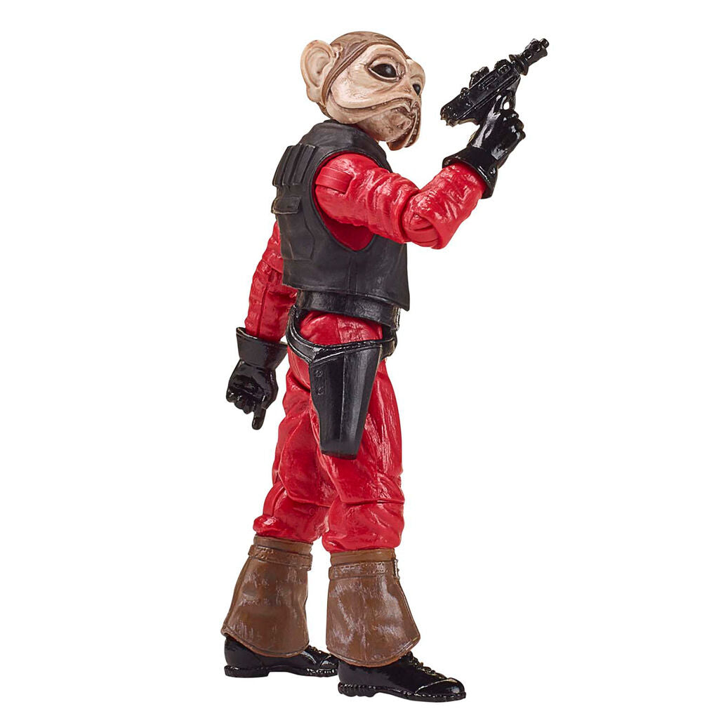 Figurine Nien Nunb posée sur socle avec arrière-plan neutre