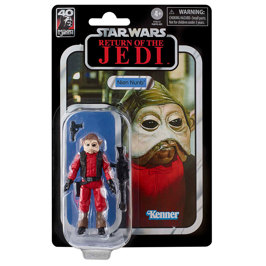 Figurine Nien Nunb en action, prête pour le combat Star Wars
