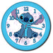 Horloge murale Disney Stitch de 25 cm avec design coloré et amusant pour chambre d'enfant