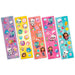 Plan rapproché des stickers Gabbys Dollhouse montrant les personnages et motifs ludiques sur fond blanc