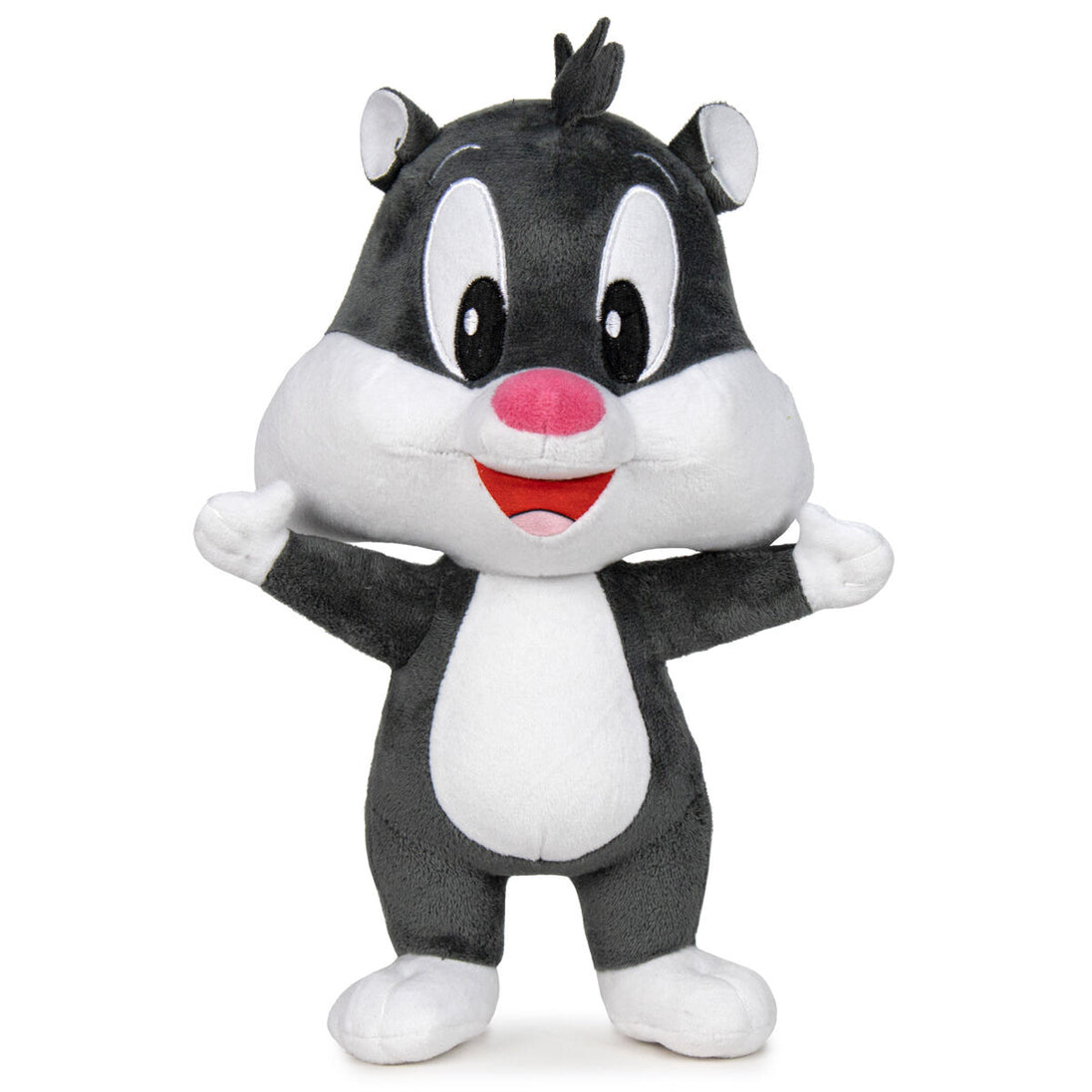 Zoom sur la peluche bébé Bugs Bunny douce et colorée de 15cm signée PLAY BY PLAY