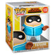 Détail de la figurine Funko POP Fatgum My Hero Academia montrant les couleurs et le design unique du personnage.