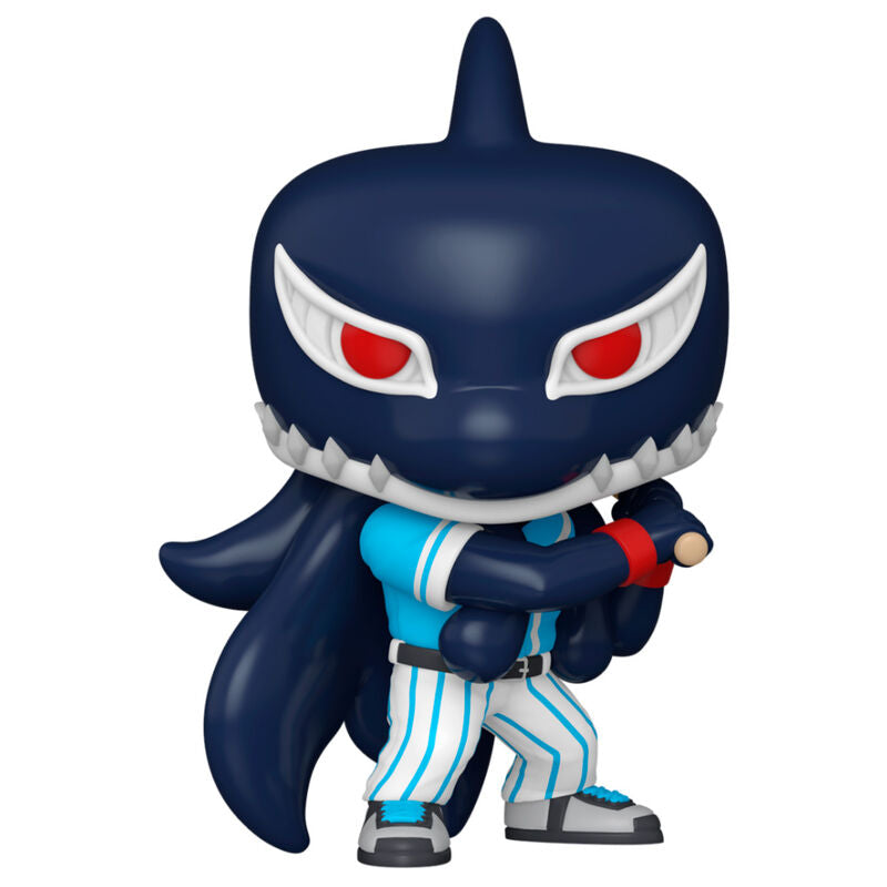Figurine Funko POP Gang Orca de My Hero Academia en position dynamique, vue de face, 9 cm